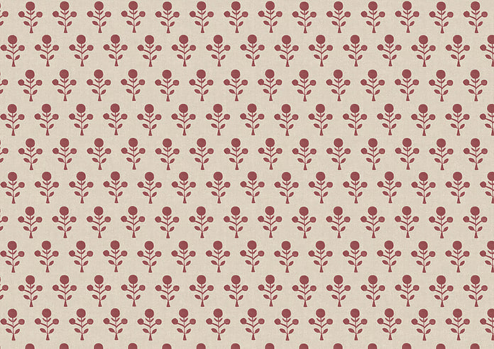 Emily Bond Hawthorn, Swiss Red - Roman Blind - Image 7